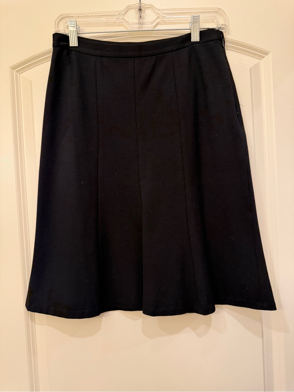 Talbots Petite Black Flared Skirt 2P